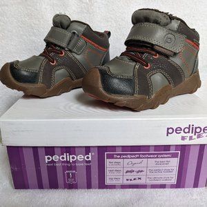 Pediped Flex Justin Charcoal Brown - Todd Sz 9